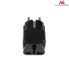 Maclean MCE155 adattatore di spina universale, presa UK a spina EU, nero