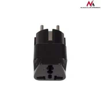 Adattatore spina di rete Maclean MCE155 NEMA 5-15P Tipo E FR nero