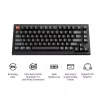 Tastiera meccanica Keychron V1 Ultra 8K — formato 75%, QWERTY, Bluetooth, RGB, nero