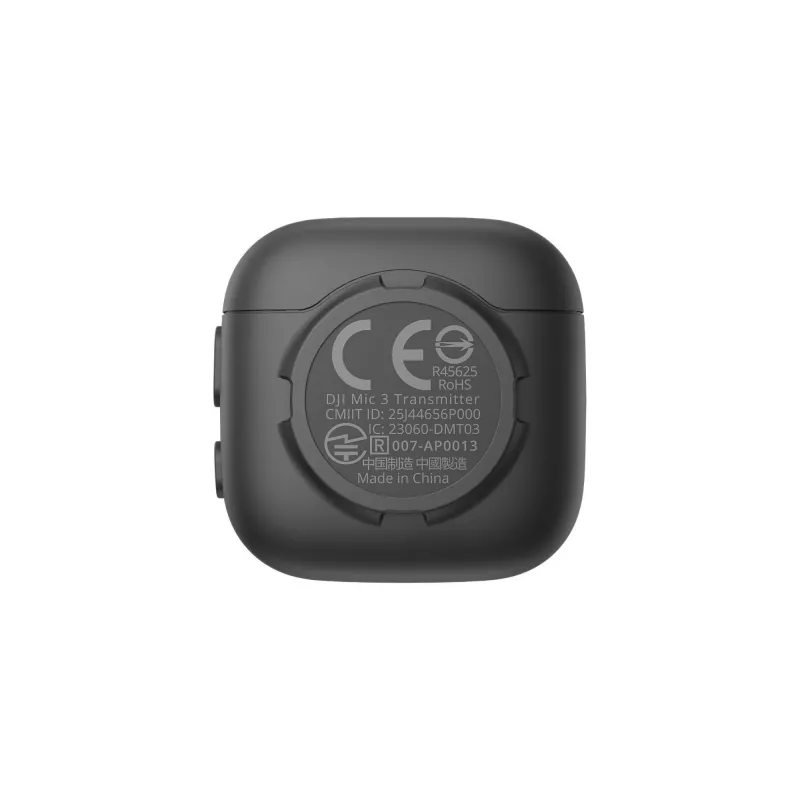 Trasmettitore bodypack wireless DJI MIC 3 – trasmettitore microfonico portatile compatto, nero/grigio