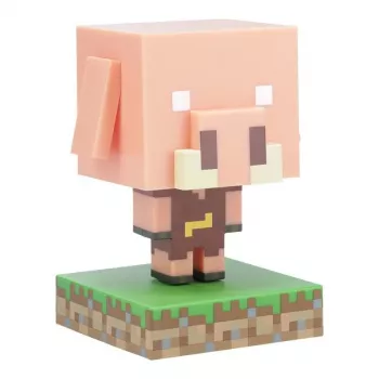 Lampada da tavolo Paladone Icon Light PP14431MCF Piglin LED, decorativa in design gaming
