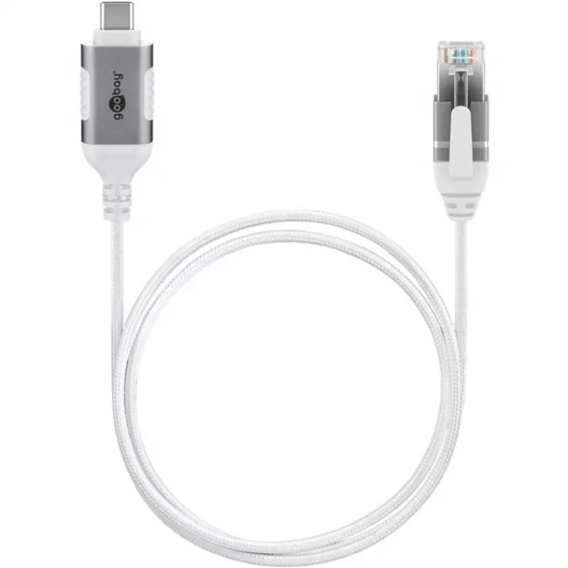 Cavo Ethernet Goobay USB-C 3.1 a RJ45 sottile 2 m - collega router o modem (74387)