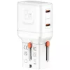 Caricabatterie da viaggio World 65W USB-C + USB-A bianco