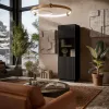 Vetrina Cama LIVERTI 59,5×42×178 cm nero — vetrina da terra