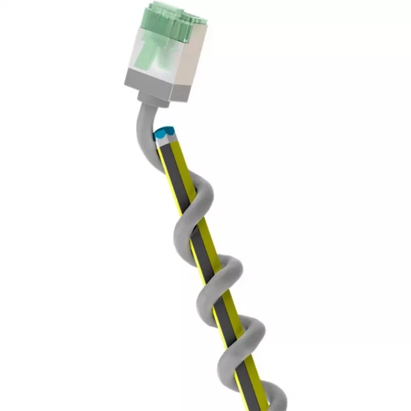Cavo di rete Goobay 74346 RJ-45 Cat8.1 1m grigio