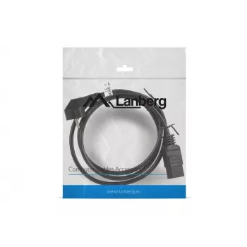 Cavo di alimentazione CEE 7/7 - IEC 320 C19 16A VDE 1,8M nero