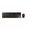 CHERRY DW 9100 SLIM Tastiera e mouse inclusi Universal RF Wireless + Bluetooth nordico nero