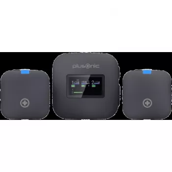 Kit microfono wireless Plusonic PS-TDS8 con connettività USB-C, Lightning e 3,5 mm