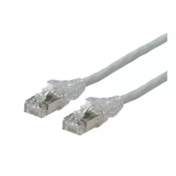 Cavo patch DTWYLER Cat.6A (Classe EA) S/FTP, CU 7702 flex LSOH, AMP v2, incrociato, grigio, 2 m