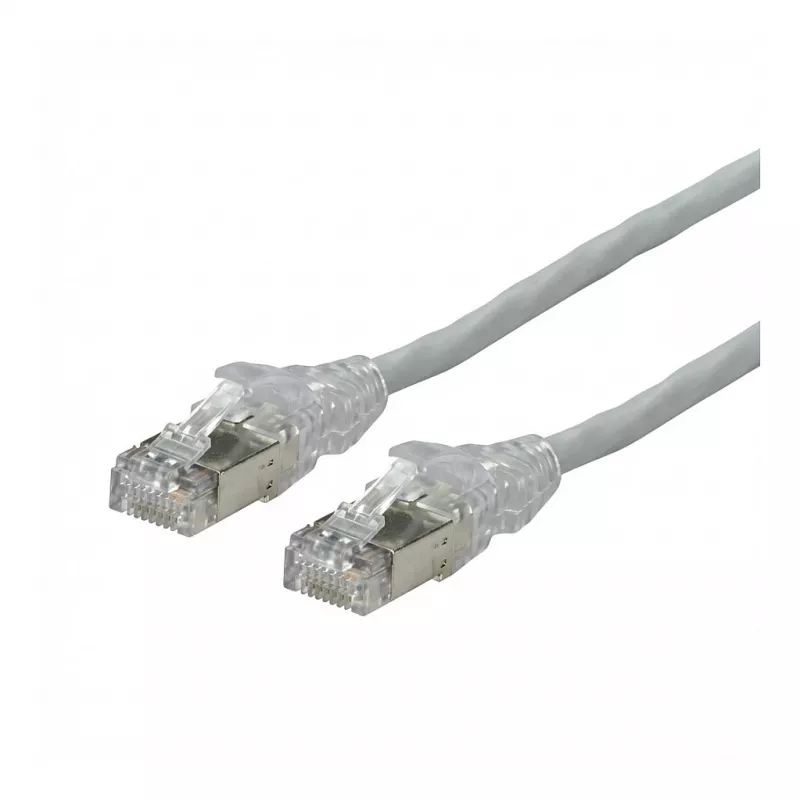 Cavo patch DTWYLER Cat.6A (Classe EA) S/FTP, CU 7702 flex LSOH, AMP v2, incrociato, grigio, 2 m