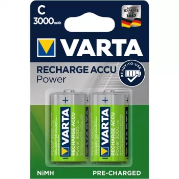 Varta Power Accu - Batteria ricaricabile 2 x C - NiMH - (ricaricabile)