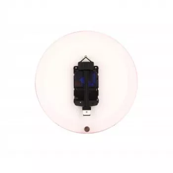 NeXtime orologio 2615ro Focus, Ø25 cm, orologio da parete, bianco/rosso