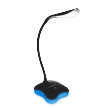 Lampada da tavolo ESPERANZA ELD105K MIMOSA — lampada da scrivania LED con luce notturna, nera
