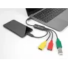 Hub USB DeLOCK 4 porte USB 2.0 con cavo USB Type-C su 3 x USB-A femmina + 1 x USB-C maschio