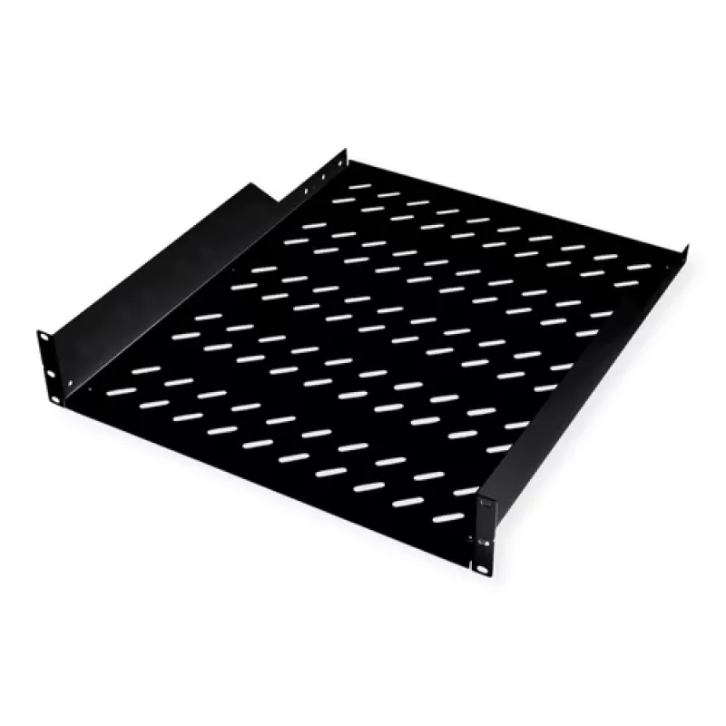Ripiano rack ROLINE 19 pollici 2U 550 T portata 25 kg nero