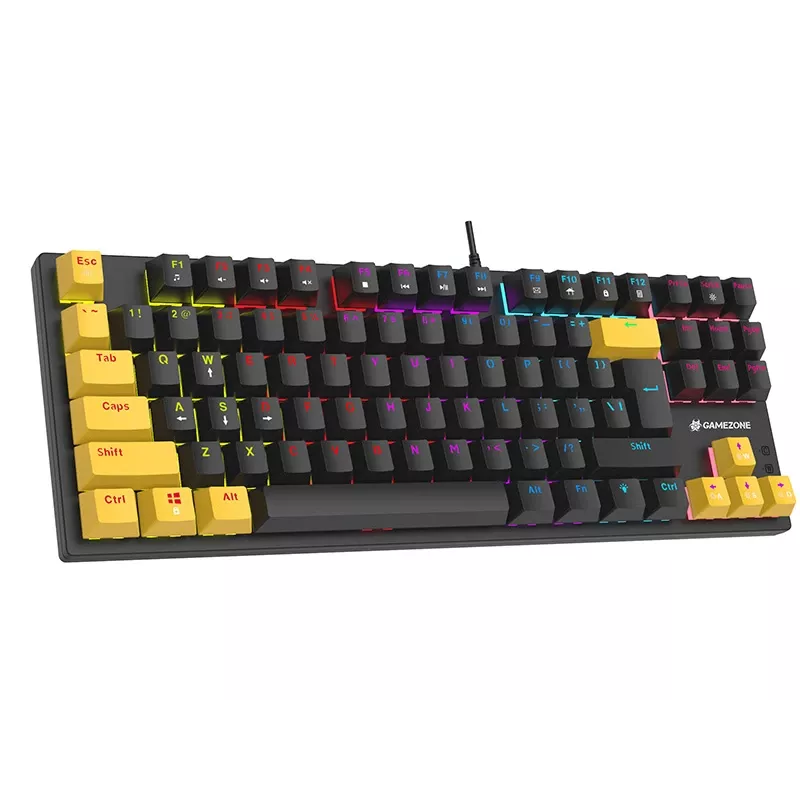 Tracer HORNET 87 Tastiera mouse inclusi gaming USB QWERTY inglese nero, giallo