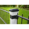 GB128 Lampada solare LED per pali di recinzione e giardino, nero - verde blu