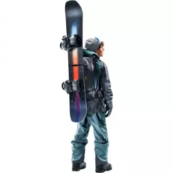 Zaino DEUTER Freerider Pro 34+ — zaino tecnico da freeride e sci alpinismo, 34 L, nero, portacasco, cintura lombare