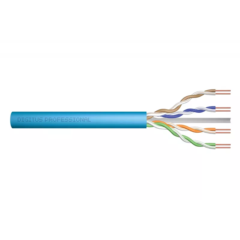 Cavo di rete Digitus Cat.6A U/UTP 500m blu