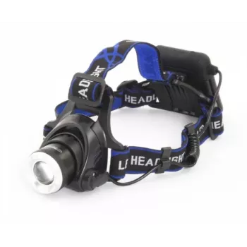 Lampada frontale ESPERANZA EOT005 — LED Cree T6, 3W, 600 lm, AA x2, corpo in alluminio, impermeabile, resistente agli urti, fascia regolabile