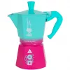 Caffettiera Moka Bialetti 0005393 alluminio blu rosa