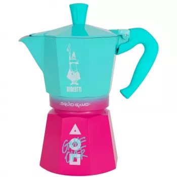 Caffettiera Moka Bialetti 0005393 alluminio blu rosa