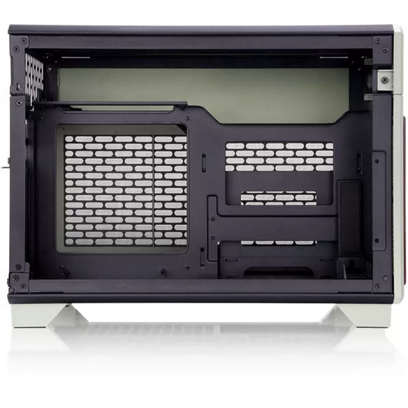 Case mini THERMALTAKE TR100 WS verde matcha, design compatto, supporto per mini-ITX/microATX