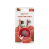 Sbox USB->Micro USB 90 M/M 1,5m USB-MICRO-90R rosso fragola
