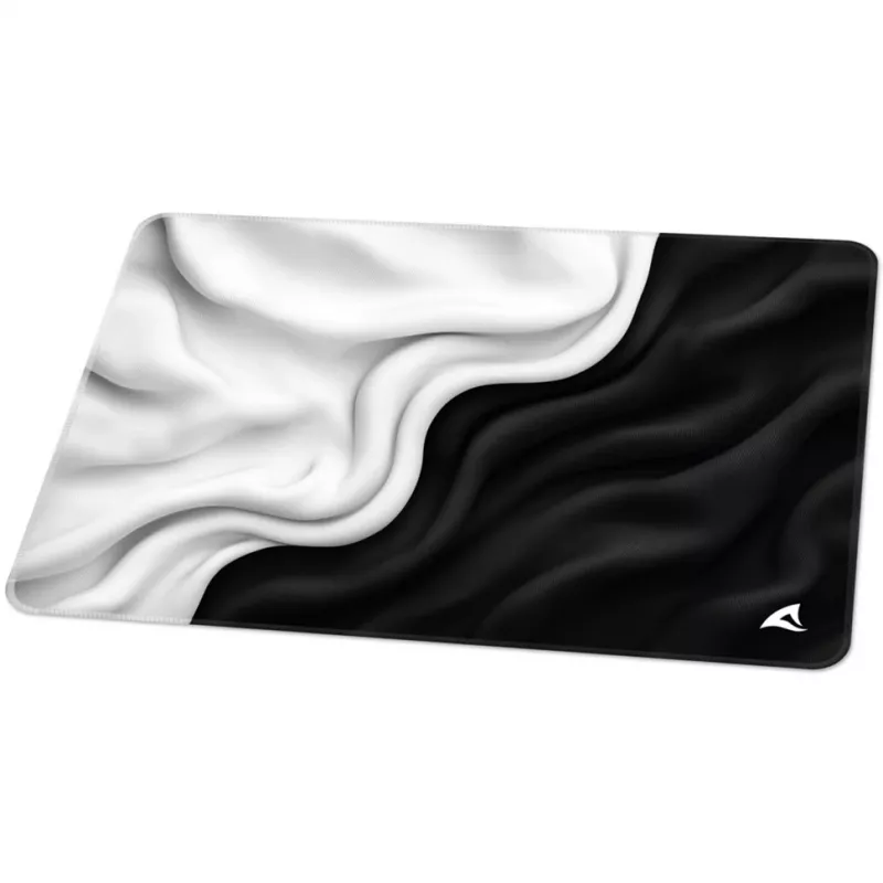 Sharkoon SKILLER SGP35 D1 Tappetino per mouse gaming, taglia M, nero/bianco