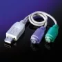 VALUE adattatore tastiera / mouse - USB Type A, 4-pin (M) - PS/2, 6-pin (F)