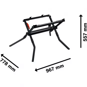 Tavolo di trasporto e lavoro Bosch GTA 571 Professional per troncatrici GTS 70-216 e GTS 18V-70 (nero)
