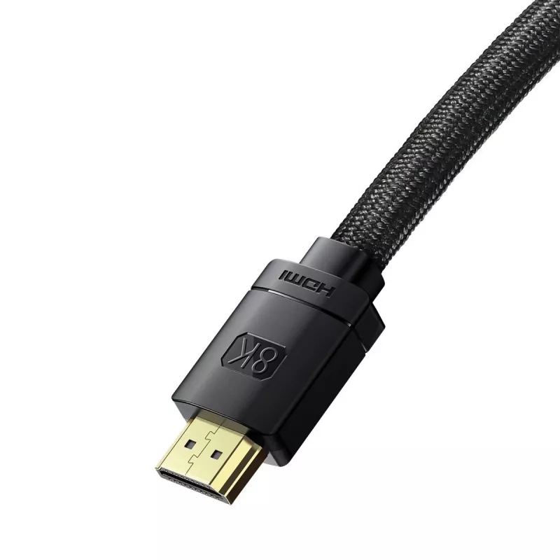 Cavo HDMI Baseus High Definition Series 2.1, 8K 60Hz, 3D, HDR, 48Gbps, 2 m (nero)