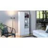 Libreria per ufficio Top e Shop RS-80 BILY BIEL, truciolare bianco, 7 ripiani, 800×350×1800 mm