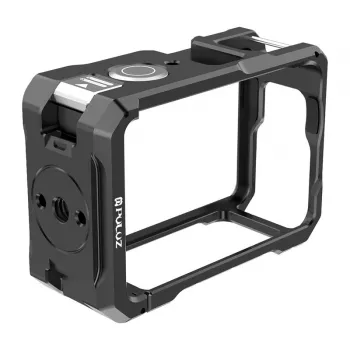 Custodia protettiva in metallo con slitta portaccessori a freddo Puluz per DJI Osmo Action 6