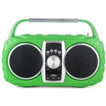 Radiosveglia PRIME3 Prime3 APR71GR Neon — sveglia con radio FM e display LED