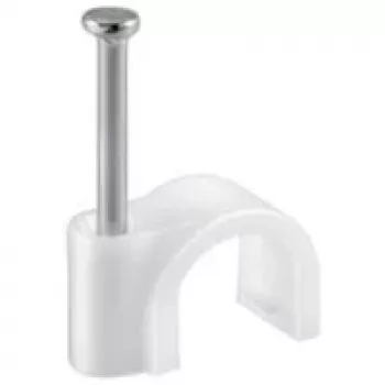 Fermacavo, bianco - Diametro massimo cavo 10,0 mm
