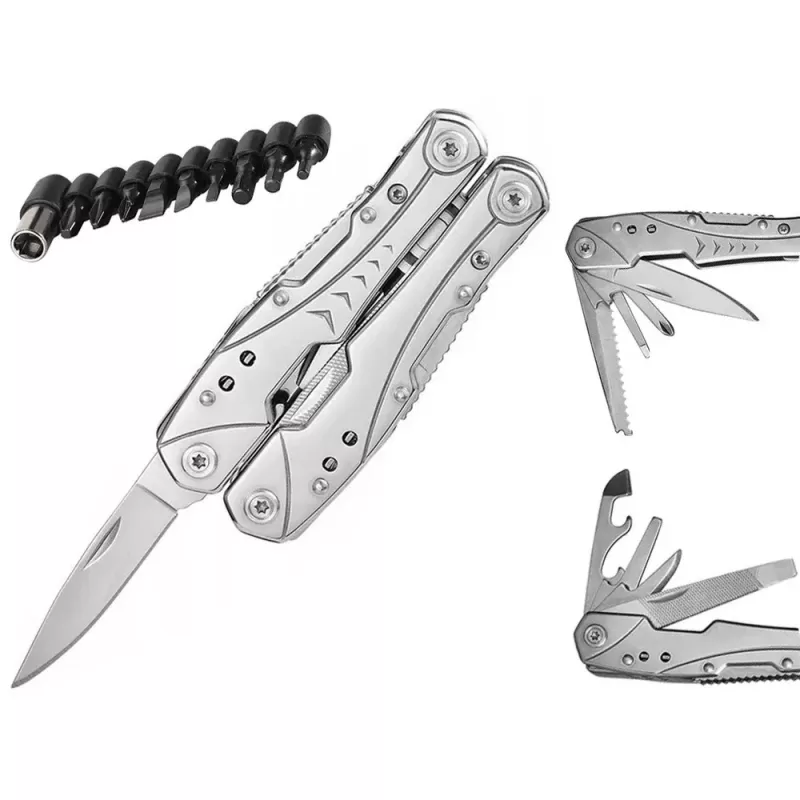 Extralink Multitool, coltellino tascabile 23-in-1, con custodia, argento