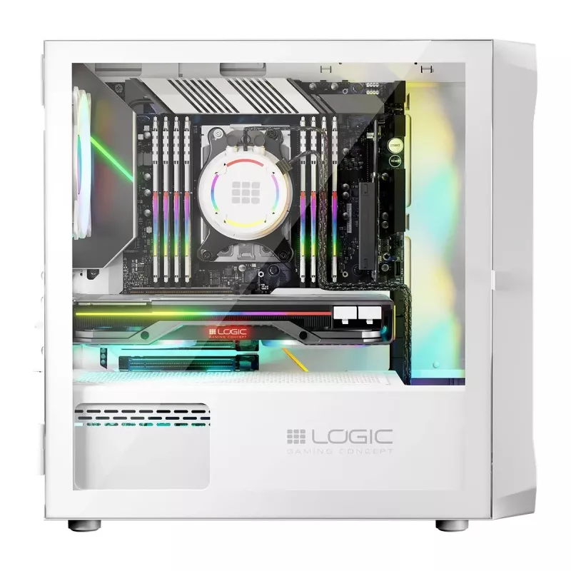 Case Logic PORTOS ARGB MINI USB 3.0 bianco