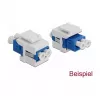 Copertura keystone DeLOCK 86807 bianco per accoppiatori in fibra ottica 10 pz.