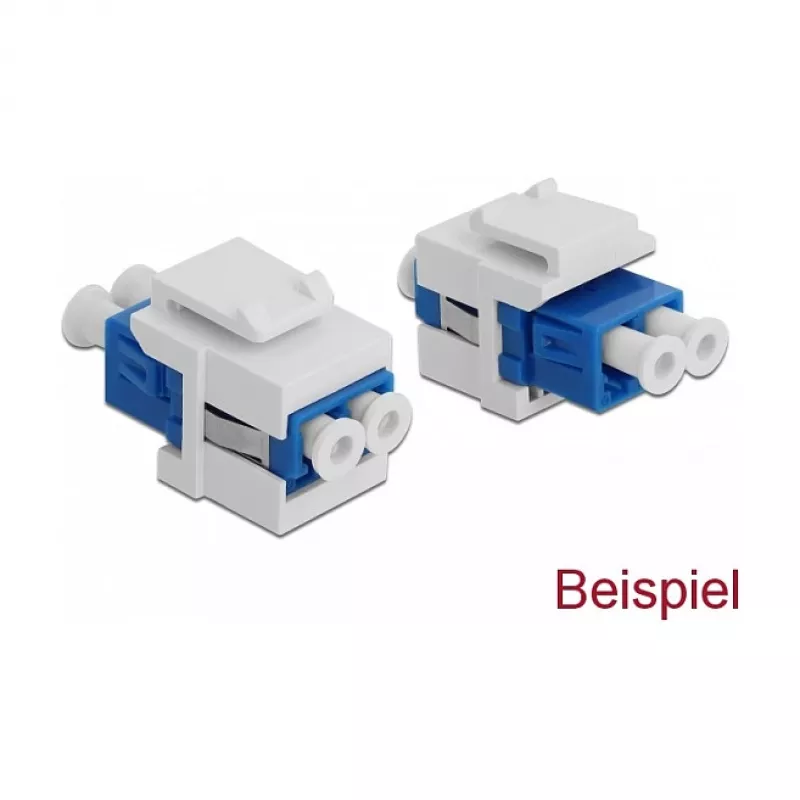 Copertura keystone DeLOCK 86807 bianco per accoppiatori in fibra ottica 10 pz.