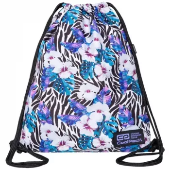 Sacca portascarpe CoolPack Solo Flower Zebra