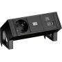 Bachmann DESK2 1x CEE7/3 caricabatterie USB A/C nero (902.9109)