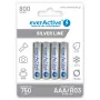 Batterie ricaricabili AAA NiMH everActive EVHRL03-800 – 1,2 V, 4 pz., cilindriche 44,5×10,5 mm