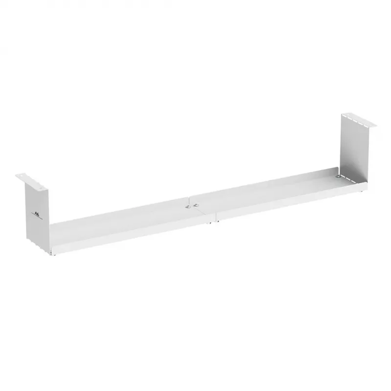 Maclean organizer cavi compatto sotto la scrivania, carico max 5 kg, bianco, MC-107 W