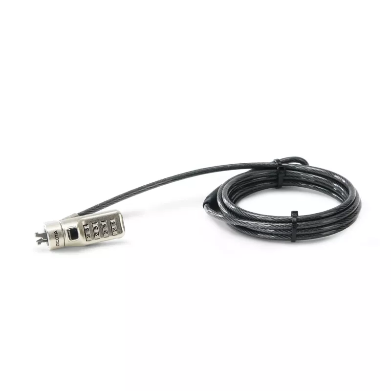 Cavo di sicurezza DICOTA D31933 antracite 2m lucchetto a combinazione