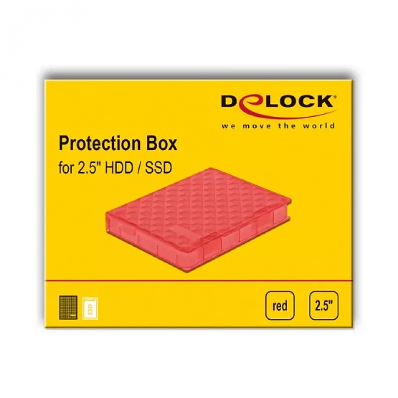 Custodia di protezione Cover DeLOCK 18370 rosso