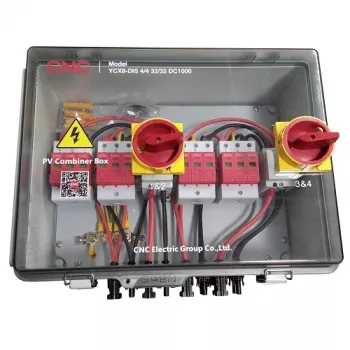 Quadro combinatore fotovoltaico HiSmart NV822317 DC 4in-4out IP66