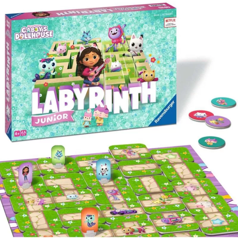 Gabby's Dollhouse Junior Labyrinth, gioco da tavolo