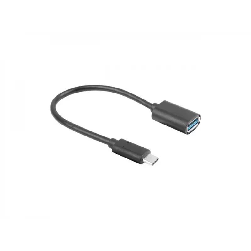 Adattatore LANBERG AD-UC-UA-04 USB Type-C maschio - USB Type-A femmina 15cm nero