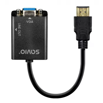 Adattatore HDMI-VGA con audio AK-76 Savio SAVAK-76